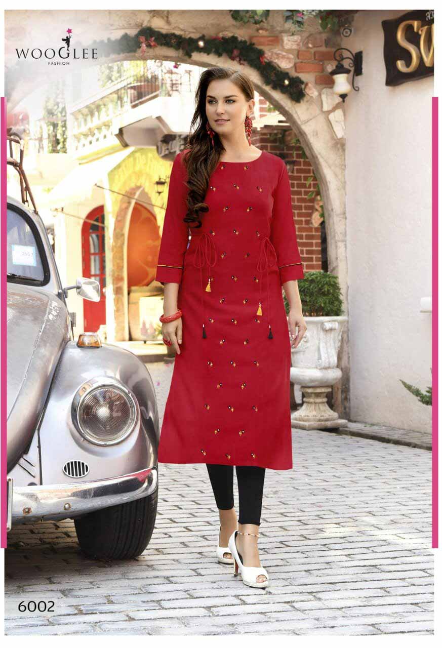 Tim Tim Rayon Embroidery Kurti Catalog Tim Tim Rayon Embroidery Kurti Catalog
